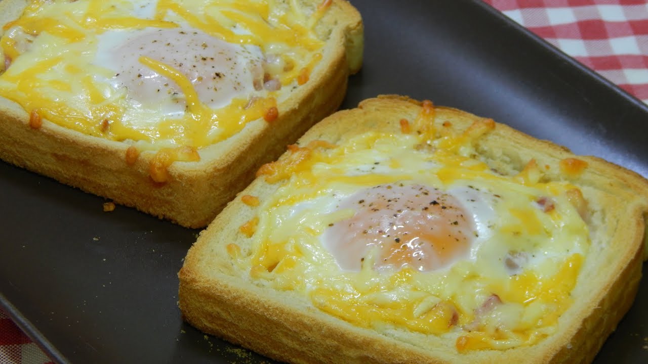 Cómo hacer tostas con huevos y bacón (Desayuno muy fácil y económico)