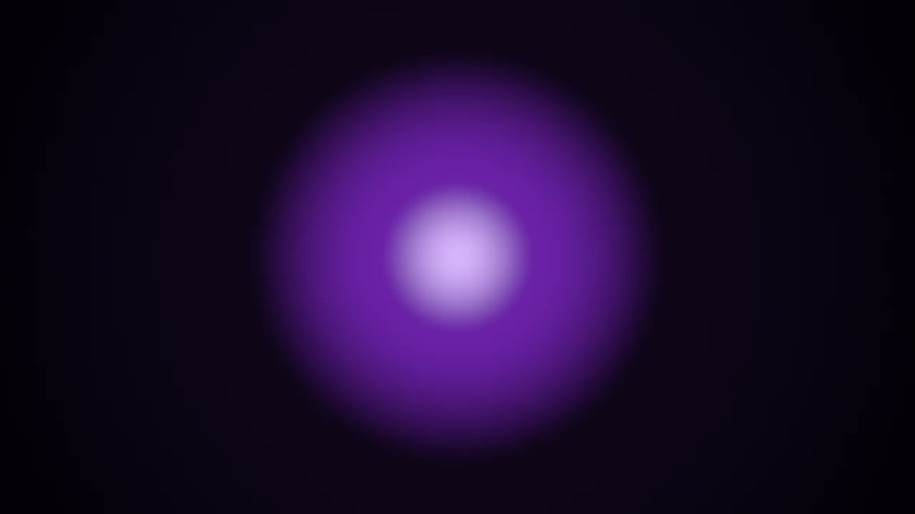 Amethyst Night Orb Deep Calm Gradient Background | Deep Purple & Soft Amethyst Glow for 30 Minutes