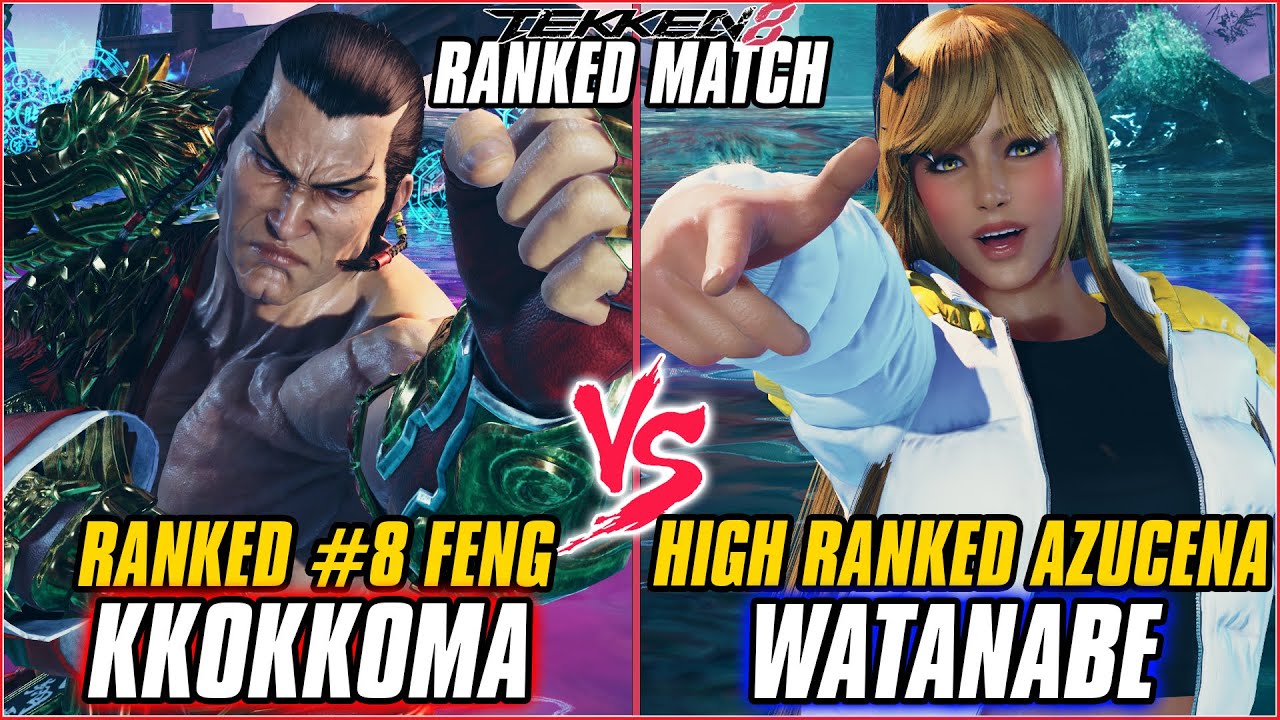 TEKKEN 8 ▰ KKOKKOMA (#8 RANKED FENG) vs WATANABE (AZUCENA) ▰ T8 HIGH LEVEL GAMEPLAY
