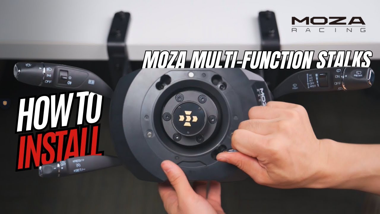 How to install the MOZA Multi-function Stalks | MOZA Racing tutorials