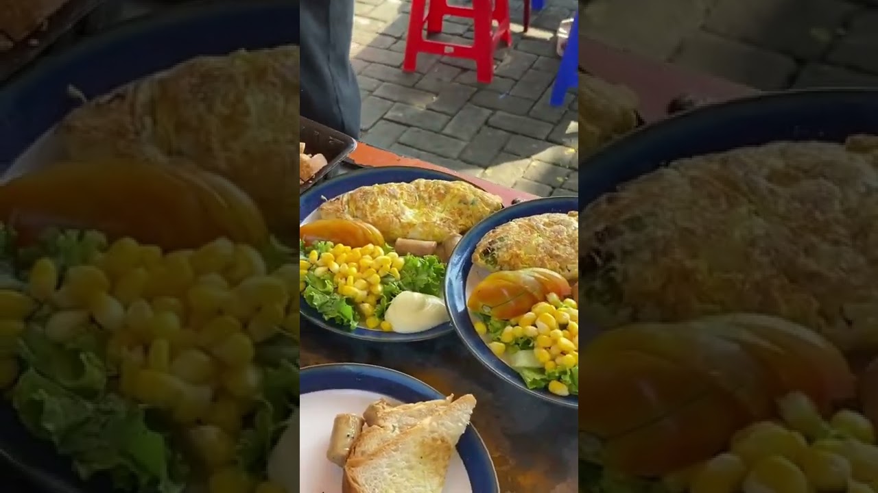 Sarapan alla bule ada di lapangan gulun ? || delicious breakfast