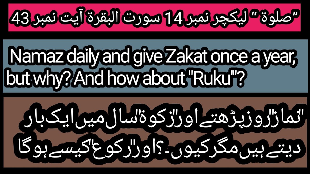 Surah Al Baqarah | Verse 43 | Al Quran | Haq Studies