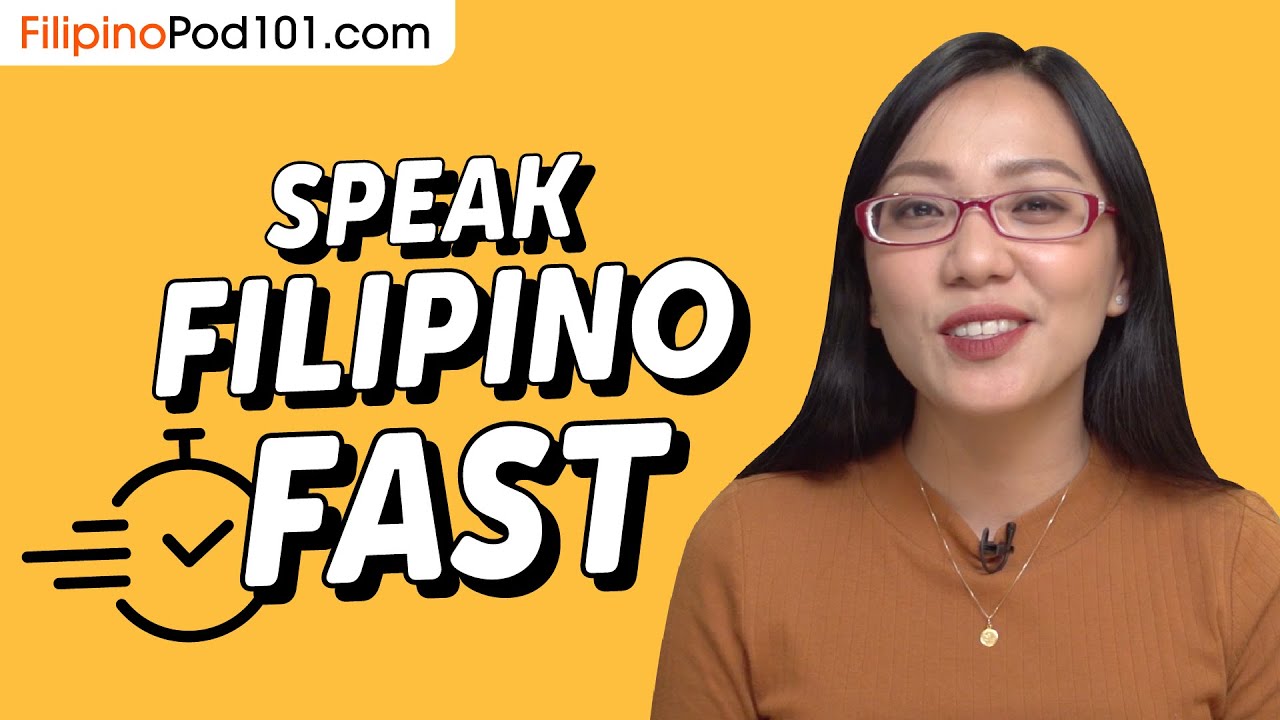 How to Speak Filipino FAST and Understand Natives