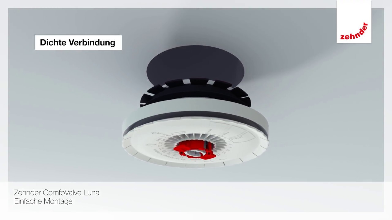 Zehnder komfortable Raumlüftung: Einbau und Funktion Zehnder ComfoValve Luna S125