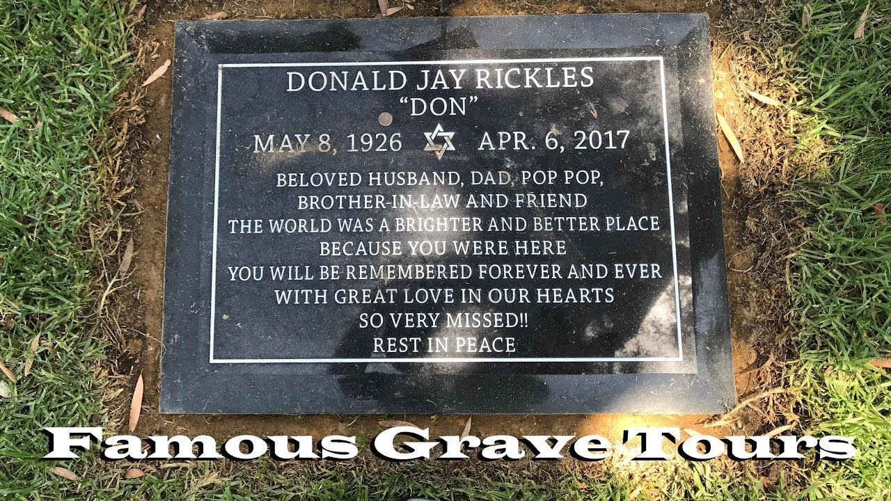 FAMOUS GRAVE TOUR: Comedian Don Rickles At Mount Sinai Memorial Park In Los Angeles, CA