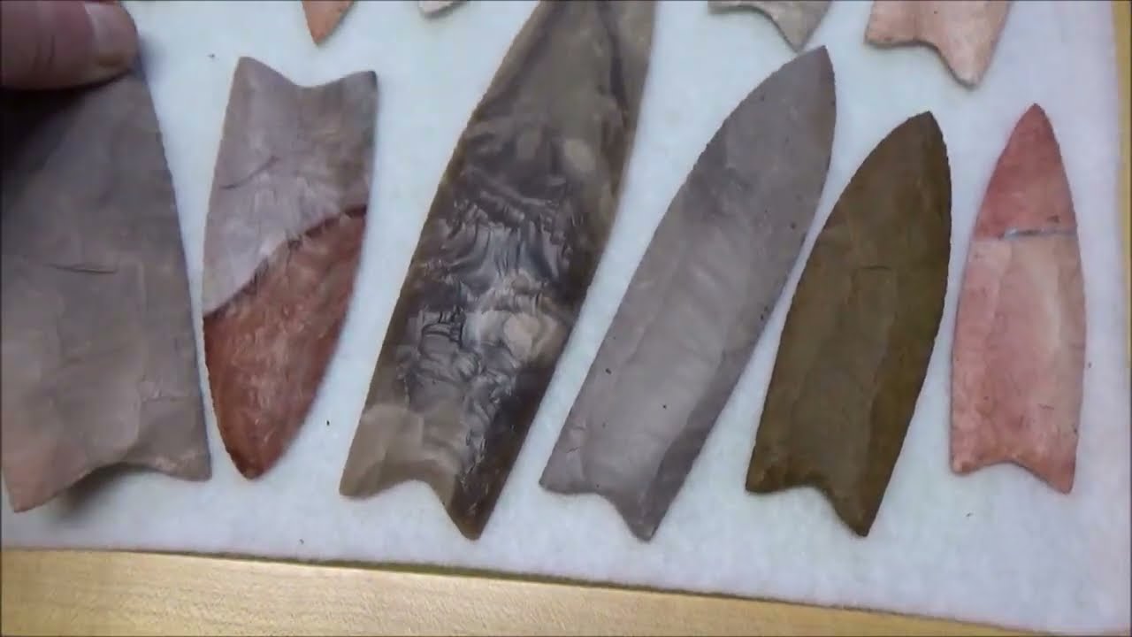 My Keeper Case Collection of Paleo Points I have Chipped!