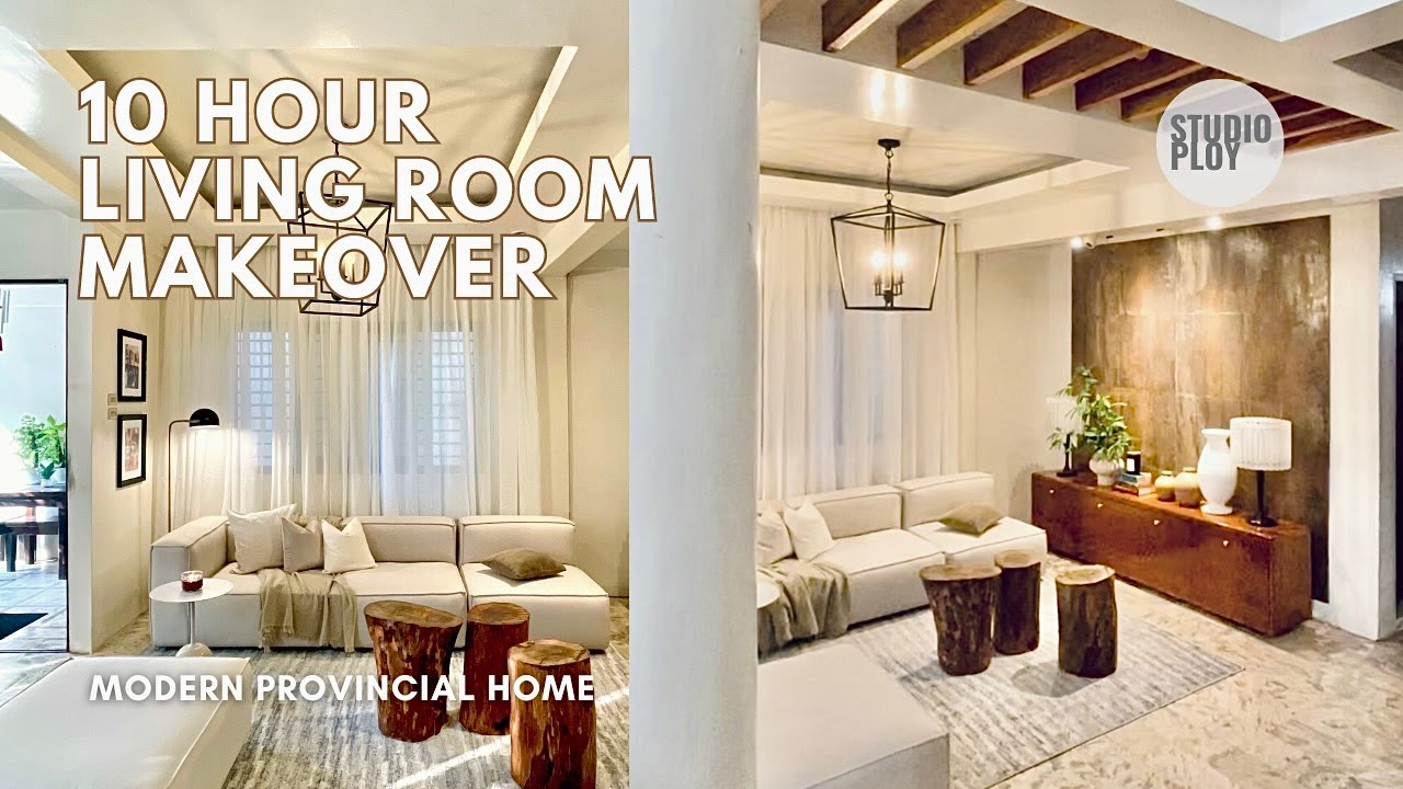 10 Hour Living Room Makeover | Boutique Hotel Lobby Inspired | Modern Provincial Home | Studio Ploy