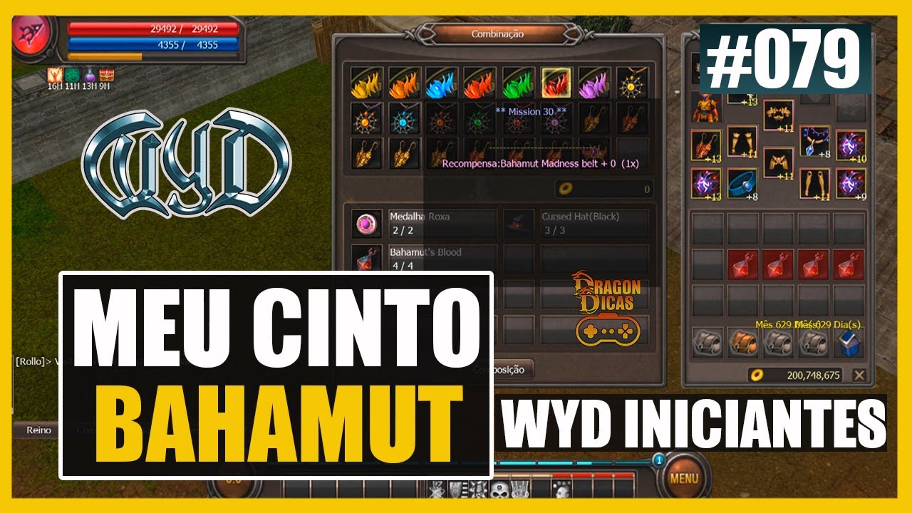 Peguei meu CINTO BAHAMUT na HunterDragon | WYD INICIANTES 079
