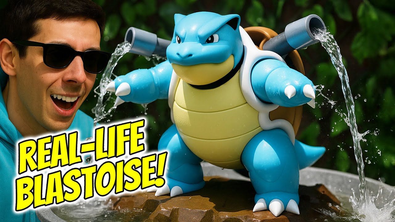 I Built a Real-Life Blastoise Water Fountain