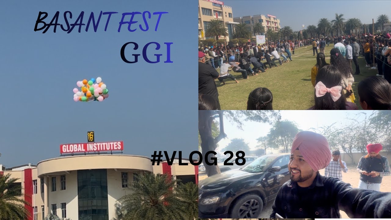 VLOG #28 | BASANT FEST AT GGI 🎡🪁