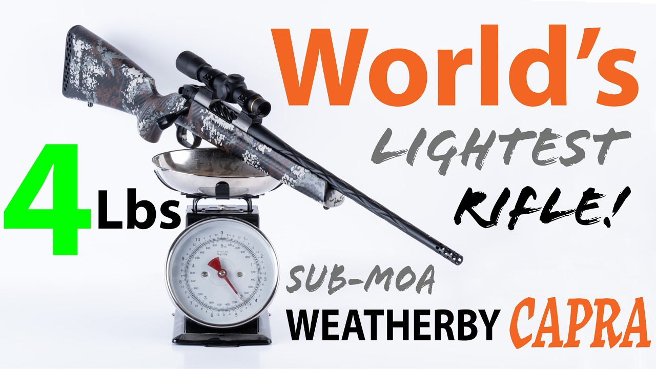 Самая лёгкая охотничья винтовка в мире! Проверка точности Weatherby Capra.