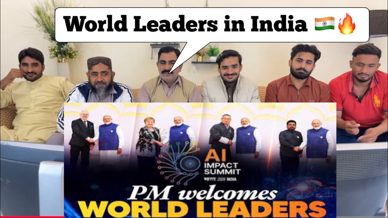 PM Modi warmly receives world leaders for the India AI Impact Summit at Bharat Mandapam