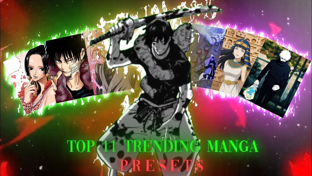 ALIGHT MOTION TRENDING MANGA 11 PRESET G-DRIVE 🖇️ XML+ MATERIALS📍 #alightmotionpresetedit #manga
