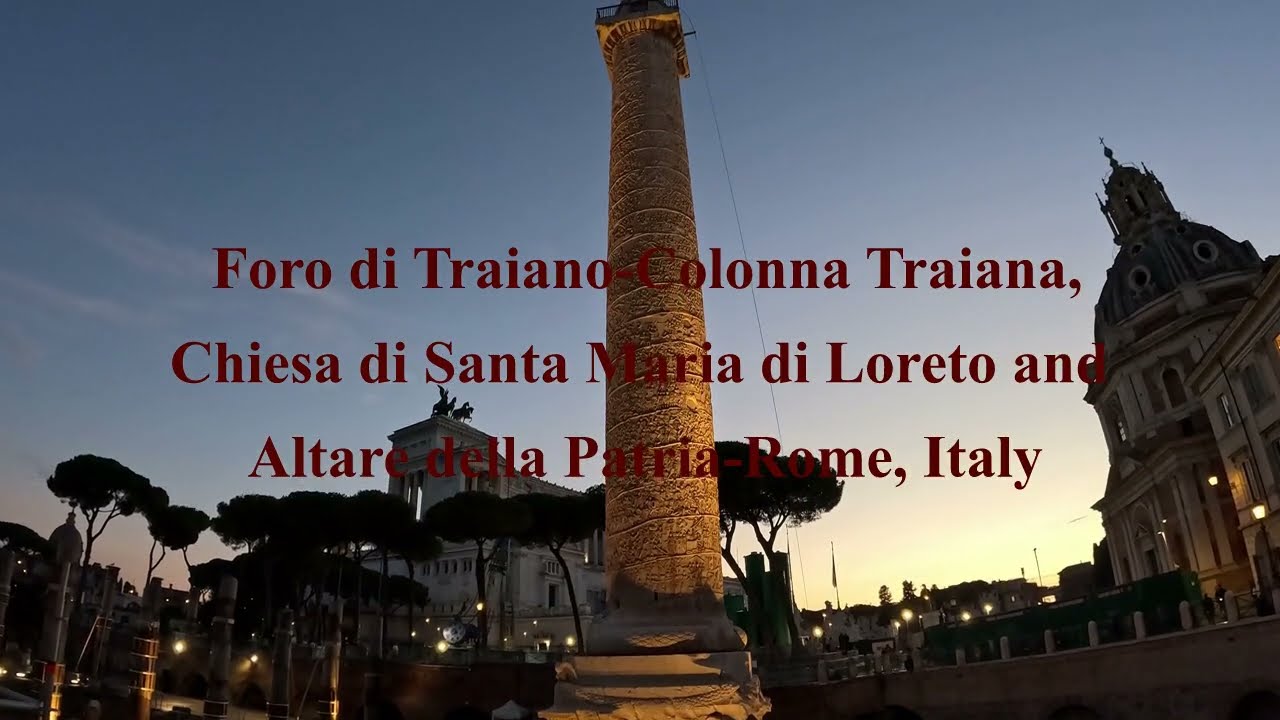 Foro di Traiano-Colonna Traiana, Piazza Venezia and Altare della Patria, Rome, Italy