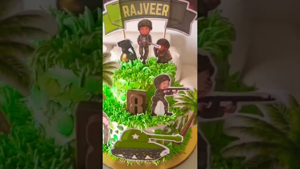Soldier Theme Cake! #cake #shorts #trending #video #soldier