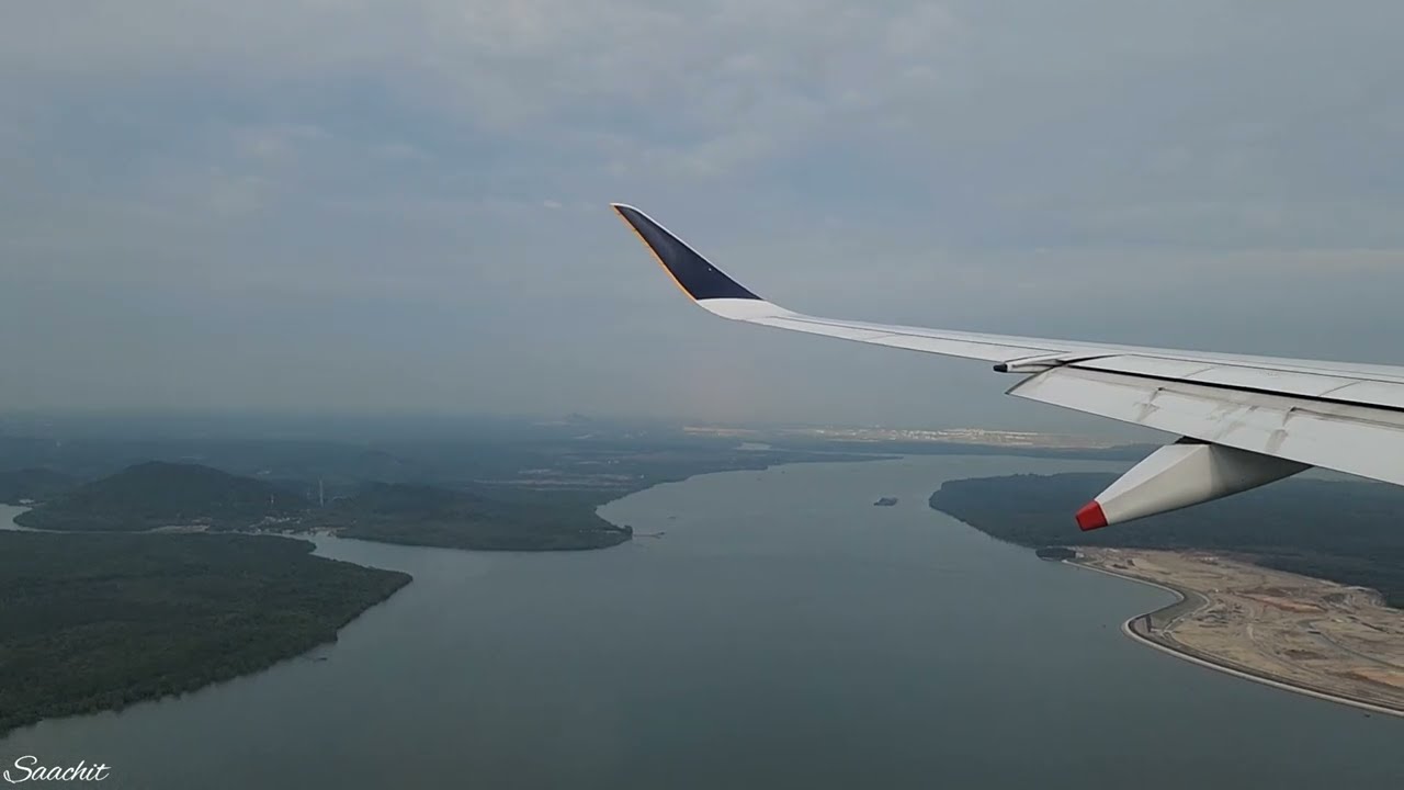 Landing at Singapore Airport