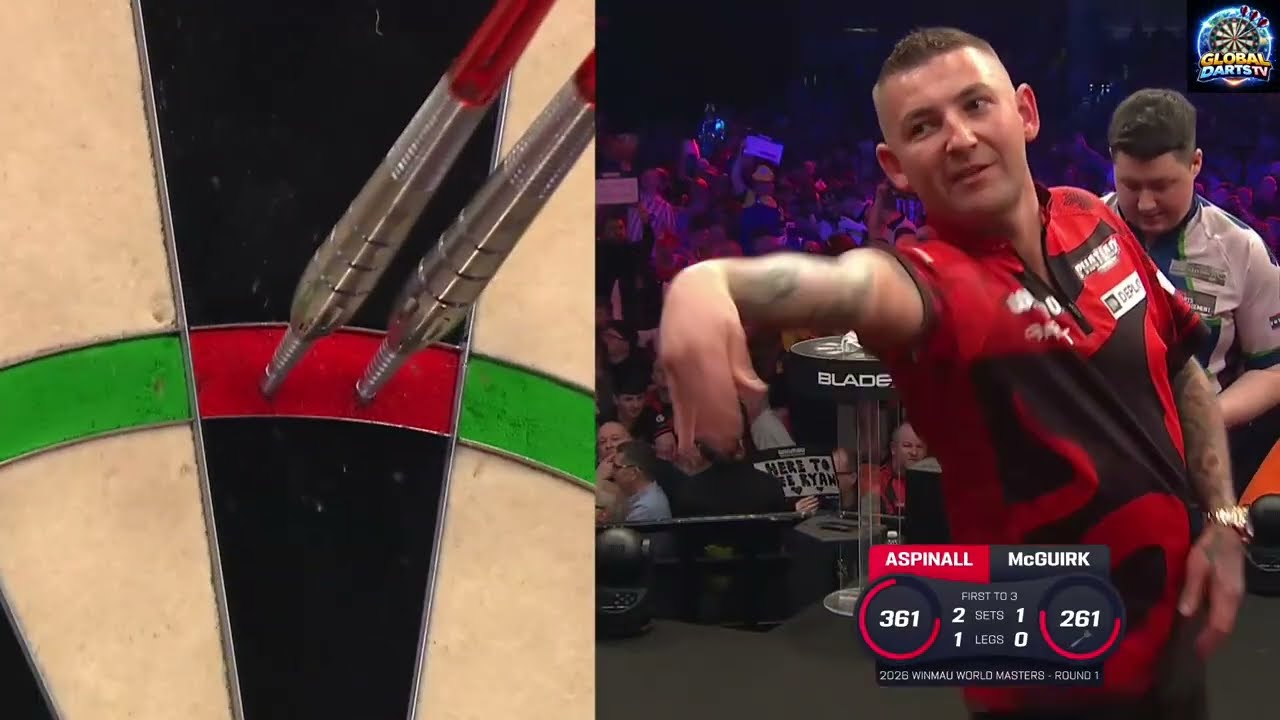 Nathan Aspinall vs Shane McGuirk 2026 Winmau World Masters - Day 1