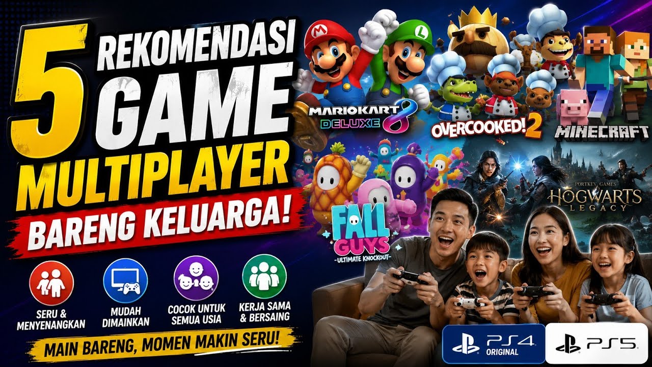5 Rekomendasi Game Multiplayer Yang Cocok Dimainkan Bersama Keluarga Versi Emperan Games
