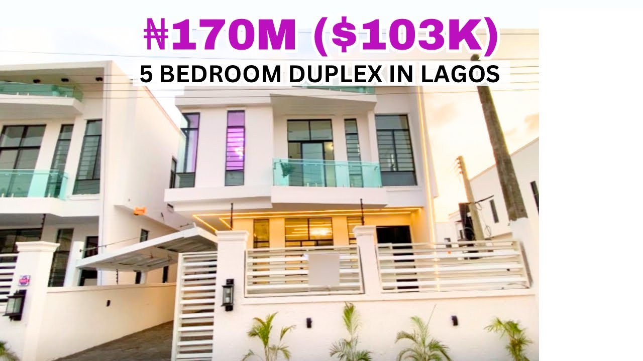 Inside a ₦170M ($103k) 5 Bedroom Fully Detached Duplex in Ajah, Lekki, Lagos.