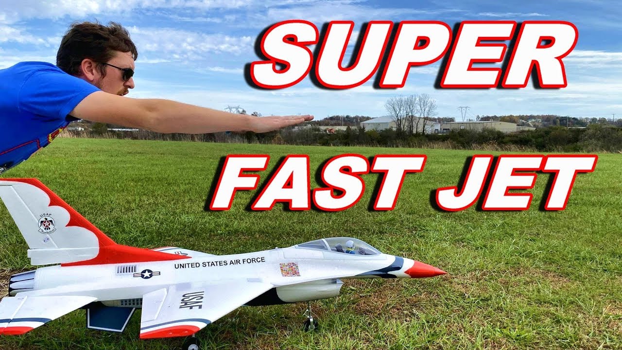 100mph RC Jet Speed Test - F16 Thunderbirds EDF - TheRcSaylors