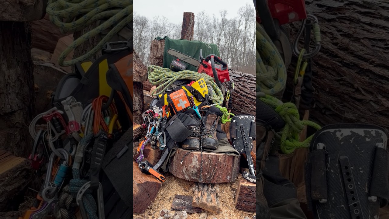 Andy&rsquo;s Tree Climber Everyday Carry🌲 #arborist #milwaukeetools #petzl #arbortec #Steinspikes