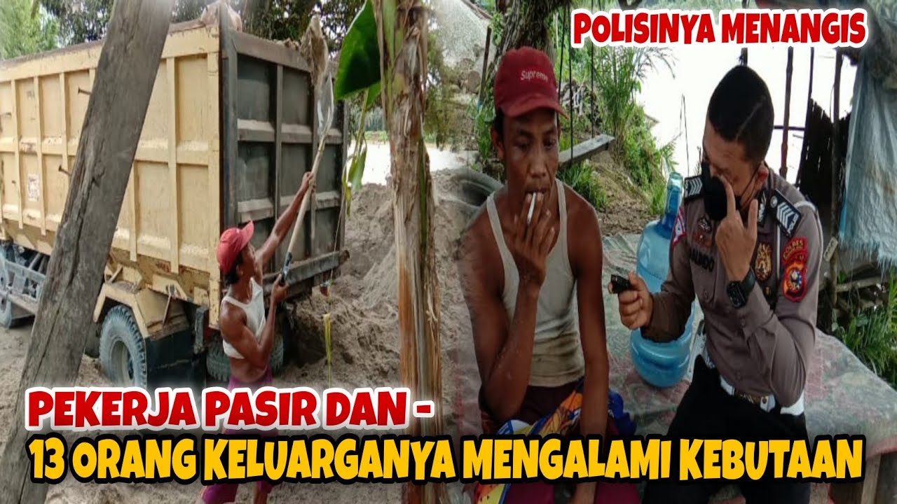 POLISI DATANGI PEKERJA PASIR |PEKERJANYA BUTA !!! BAGAIMANA KERJANYA???