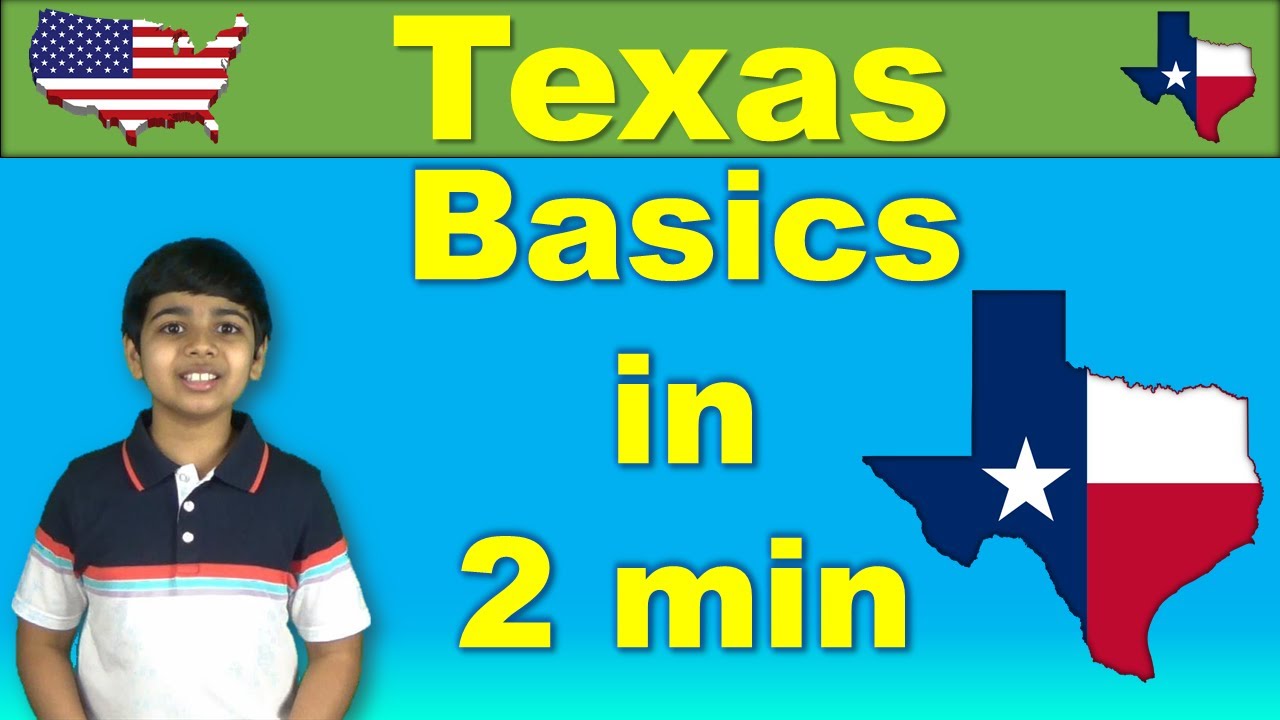 Texas Basics in 2 min for Kids | Simple Facts about Texas