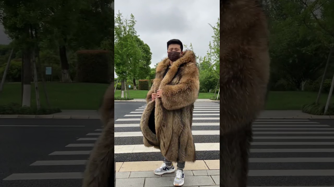 Luxury raccoon fur coat, #louisvuitton #luxury #norway #barcelona #2023winter #love #luxuryfur #nyc