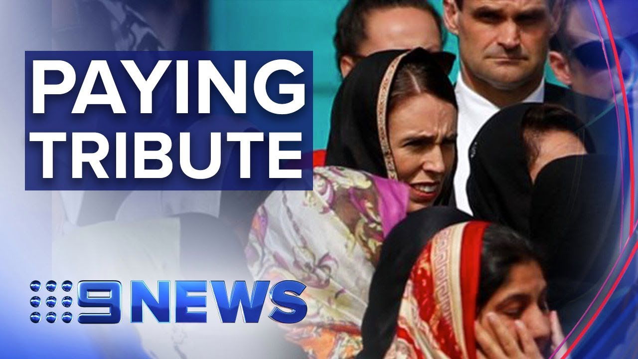 NZ falls silent in tribute to Christchurch shooting victims | Nine News Australia