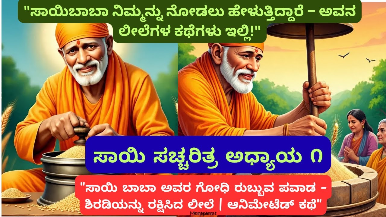 Sai Satcharitra Chapter 1- Kannada #bhakti #saicharitra #blessings #baba #story #animation #1million