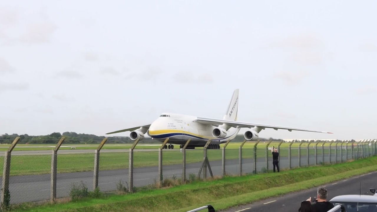 Antonov An -124 Dublin airport landing and departure 06/08/25