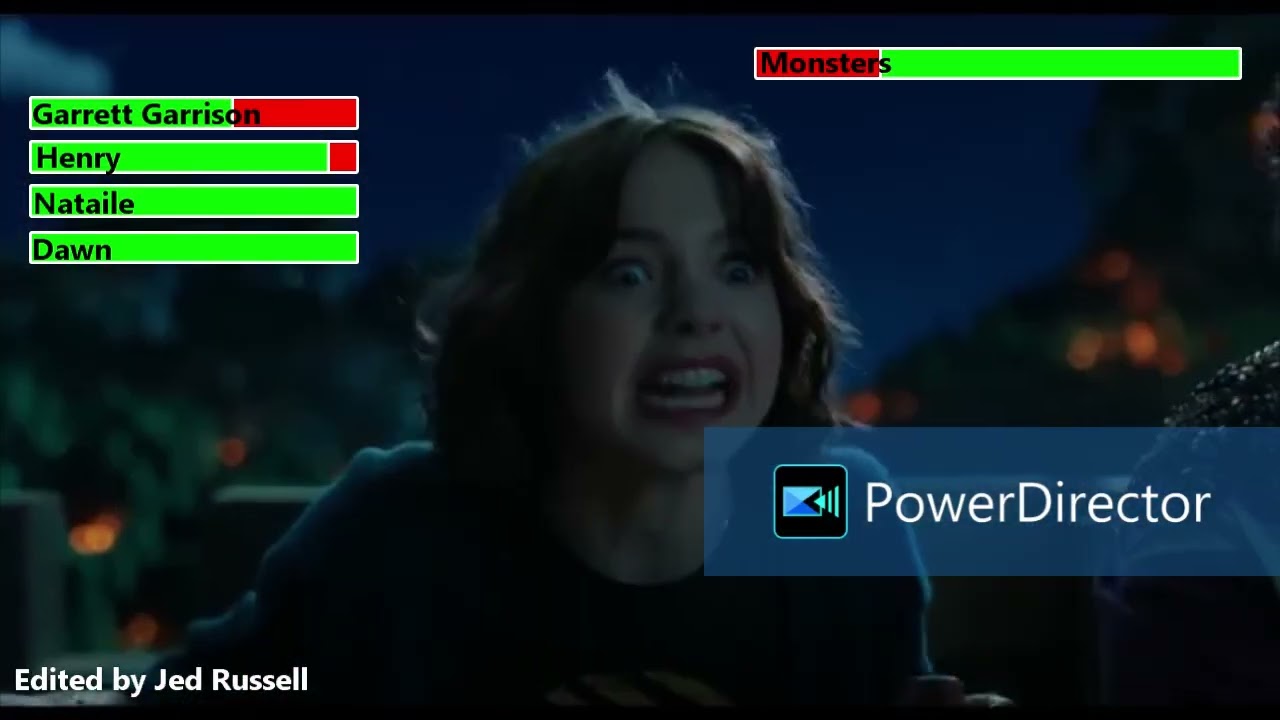 A Minecraft Movie 2025 Monster Attack with Healthbars