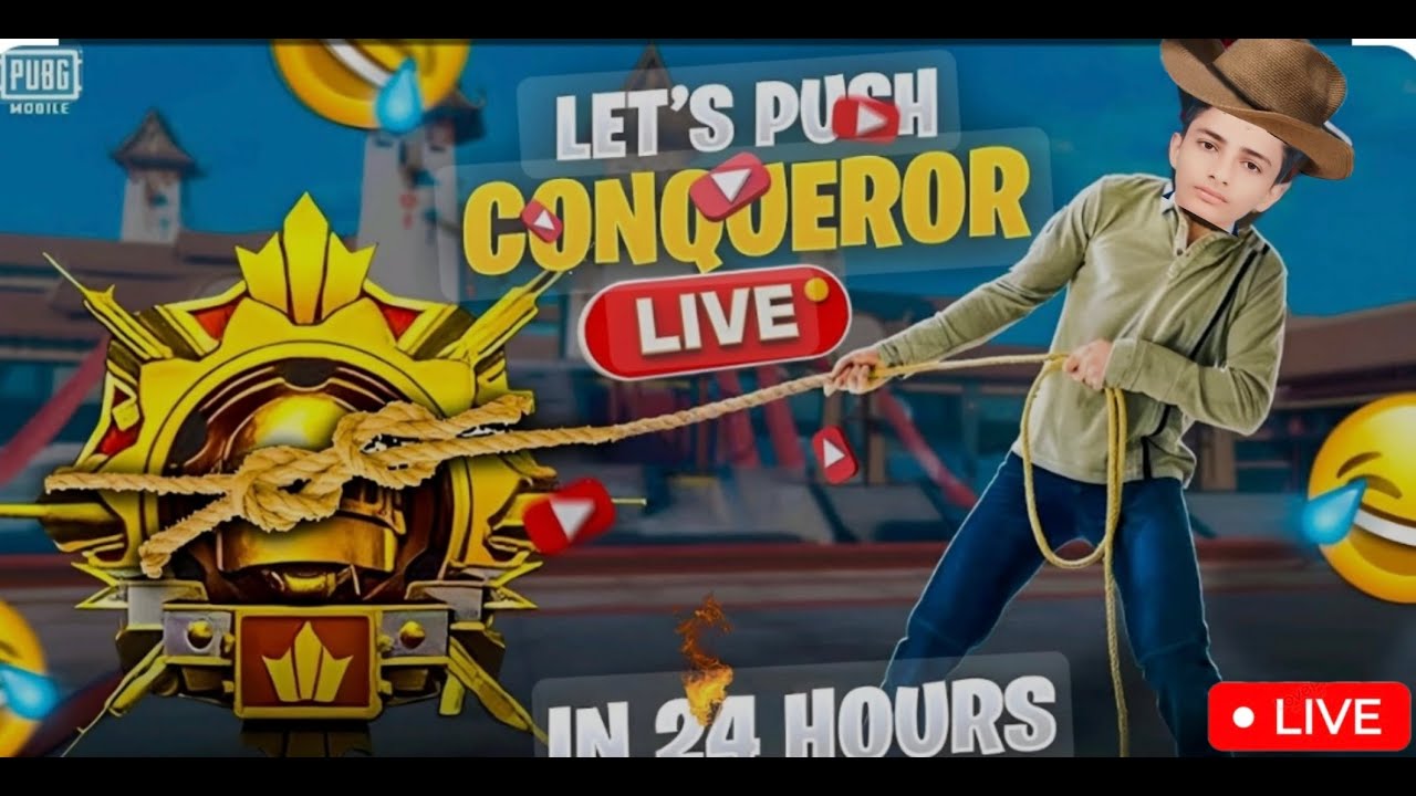 Conqueror push #50#your customroom#pubg#room#live1v1
