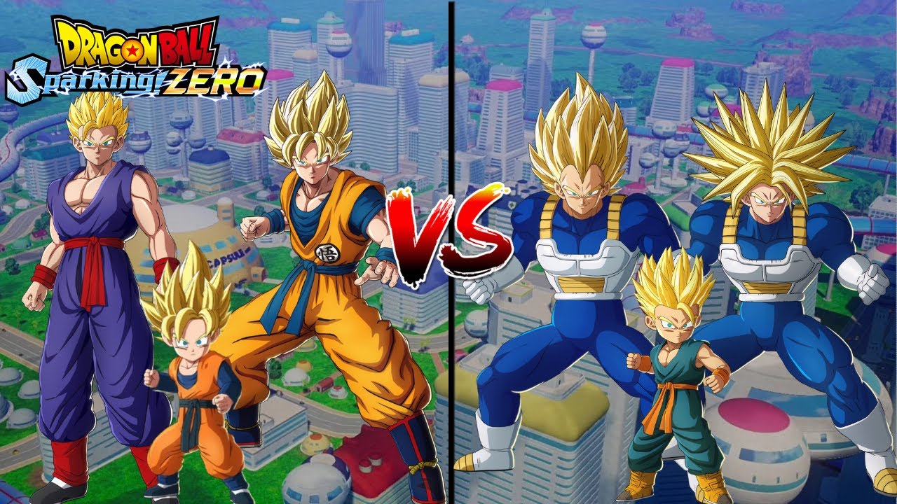 (CPU VS CPU) Goku's Family Vs Vegeta's Family | Dragon Ball Sparking-Zero!