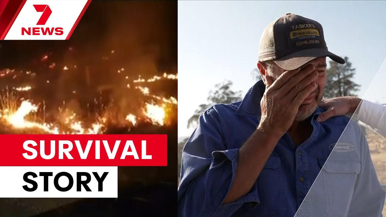 'This is it, I'm done': Welder's terrifying experience hiding in a shed with farm animals | 7NEWS
