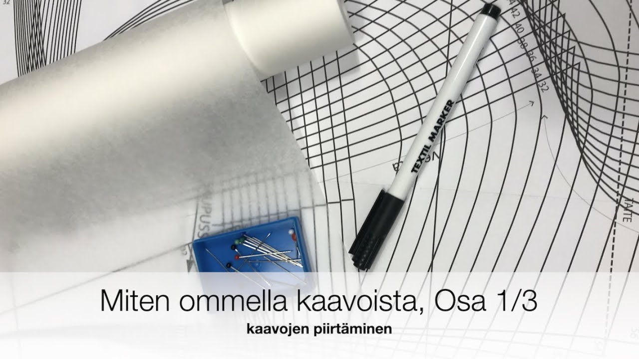 Miten ommella kaavoista, Osa 1/3 - piirtäminen.