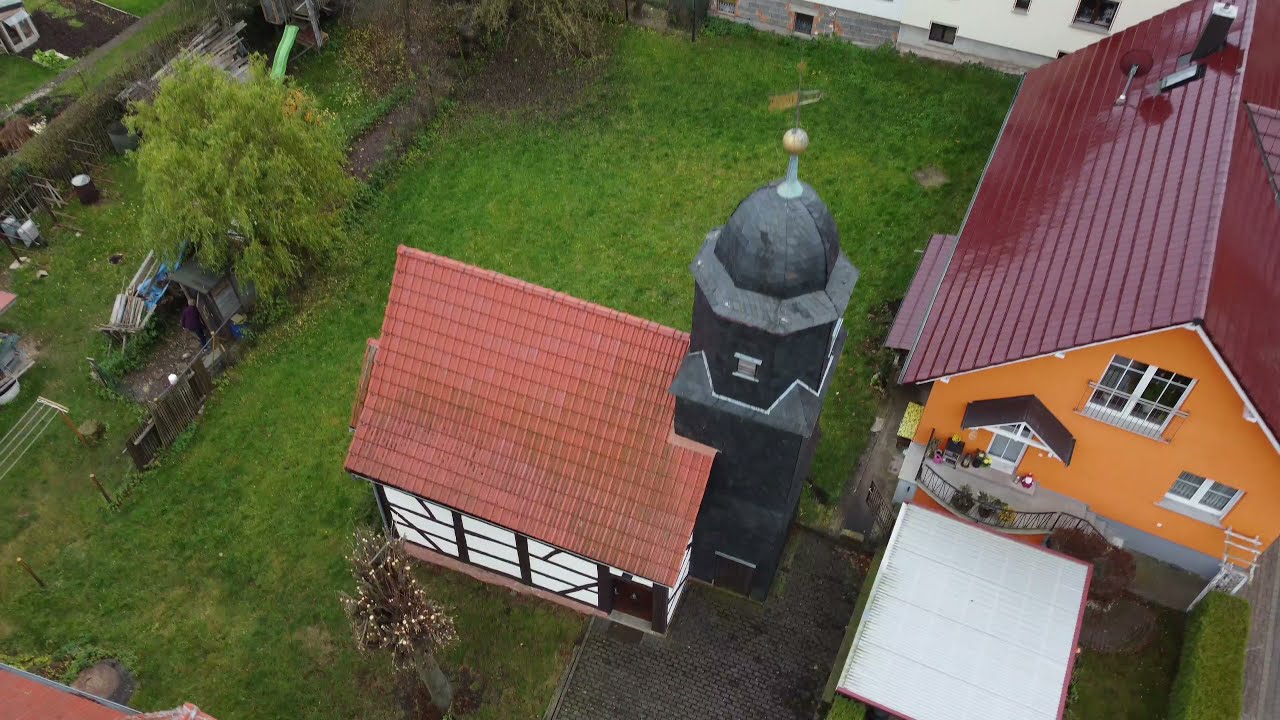 Oberalba ⛪ kleinste Fachwerkkirche Südthüringens | DJI Mini 2 Footage | Thüringen | Wartburgkreis