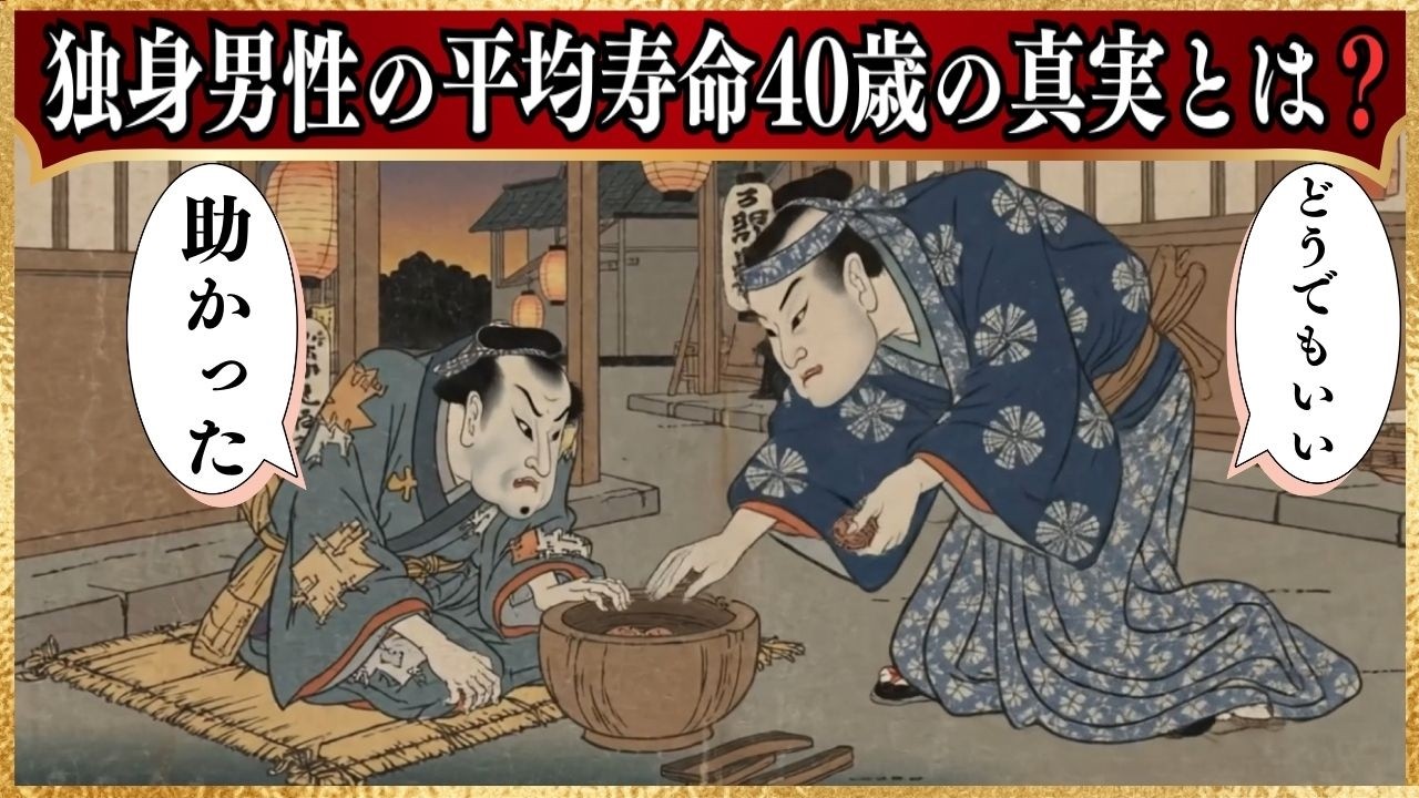【江戸の真実】寿命四十年の時代、三十歳独身男が最も恐れた“その日”とは【江戸時代・庶民生活・人生観】