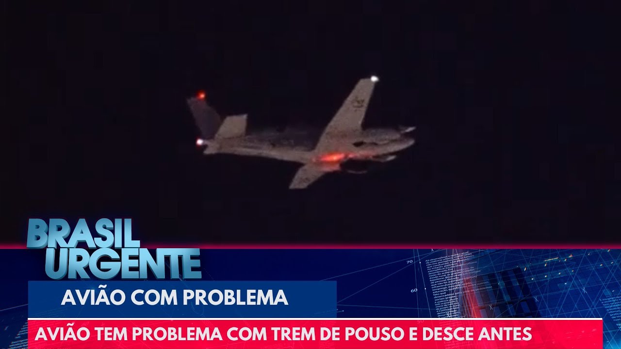 Lívia Andrade: Avião tem problema com trem de pouso | Brasil Urgente