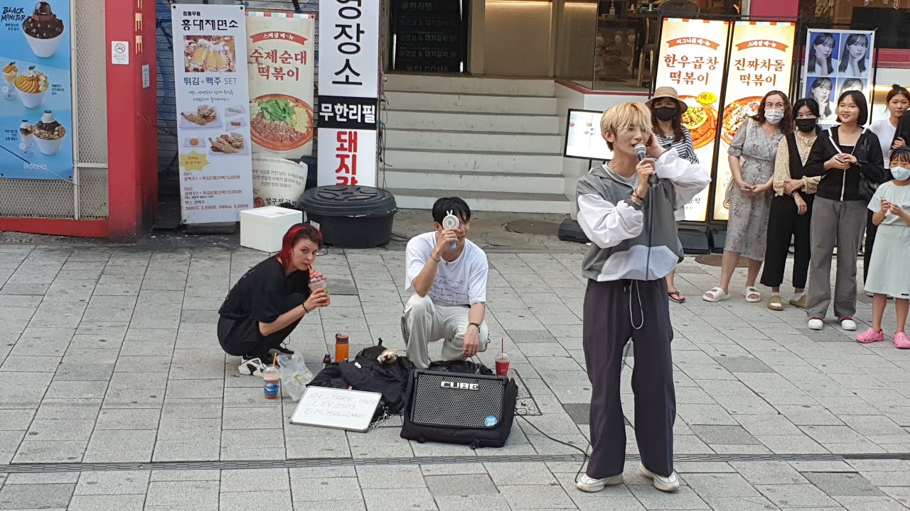 𝙇𝙞𝙫𝙚 2022.08.04 Thu. Lev&EunChul#최은철&JIN_PARK#박진 Hongdae Busking. 홍대버스킹 #SnowHorse