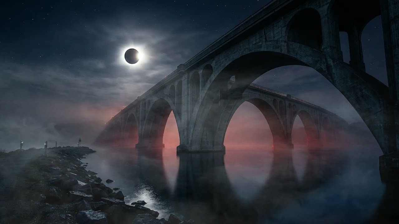Eclipse Over the Silent Bridge | Dark Ambient for Sleep & Deep Focus