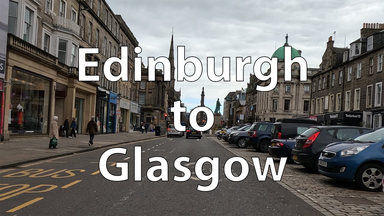 [4K] Driving from Edinburgh to Glasgow (UK)