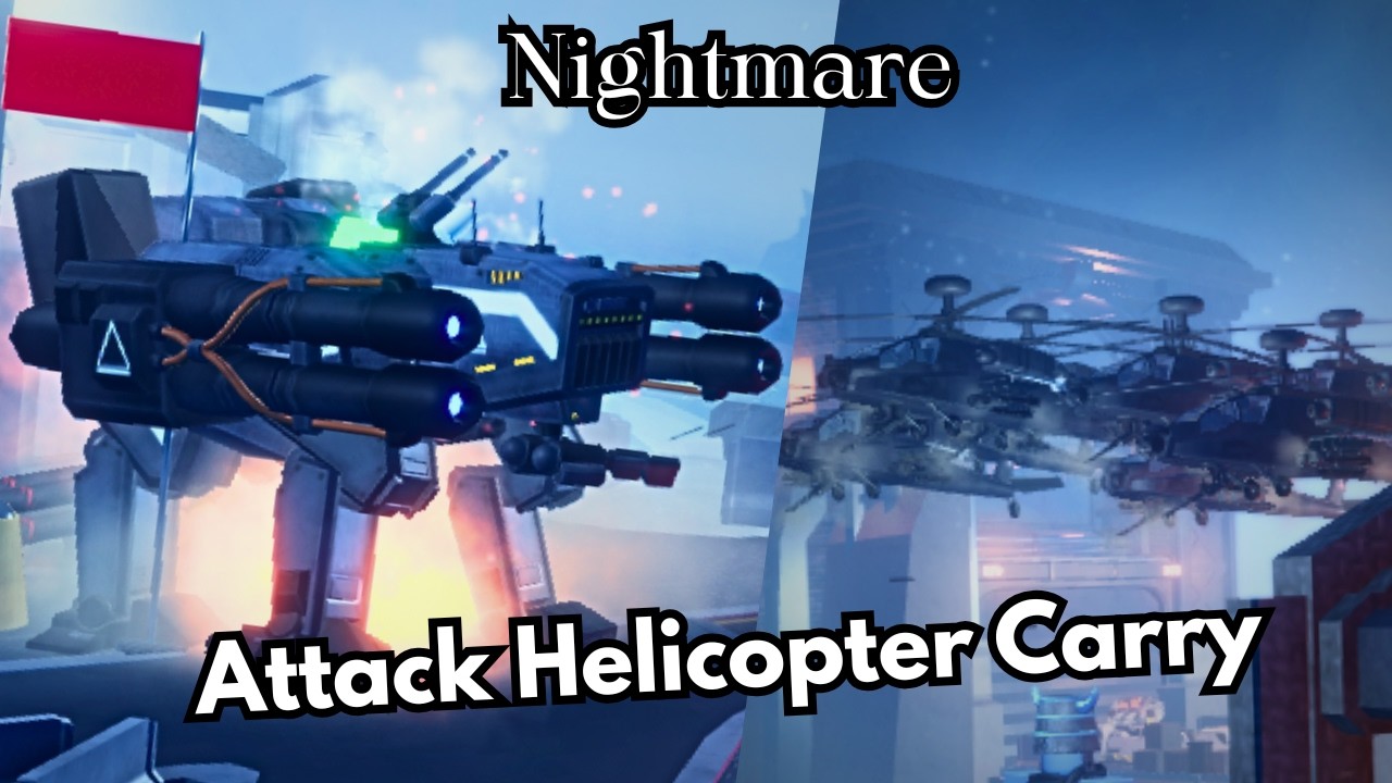 Attack Helicopter Easily Shredding Man vs Steel Nightmare | TDX