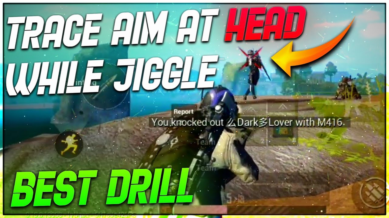 TRACE AIM AT HEAD WHILE JIGGLE MOVEMENT | BEST DRILLS TO TAKE HEADSHOT AND JIGGLE LIKE A PRO PUBG