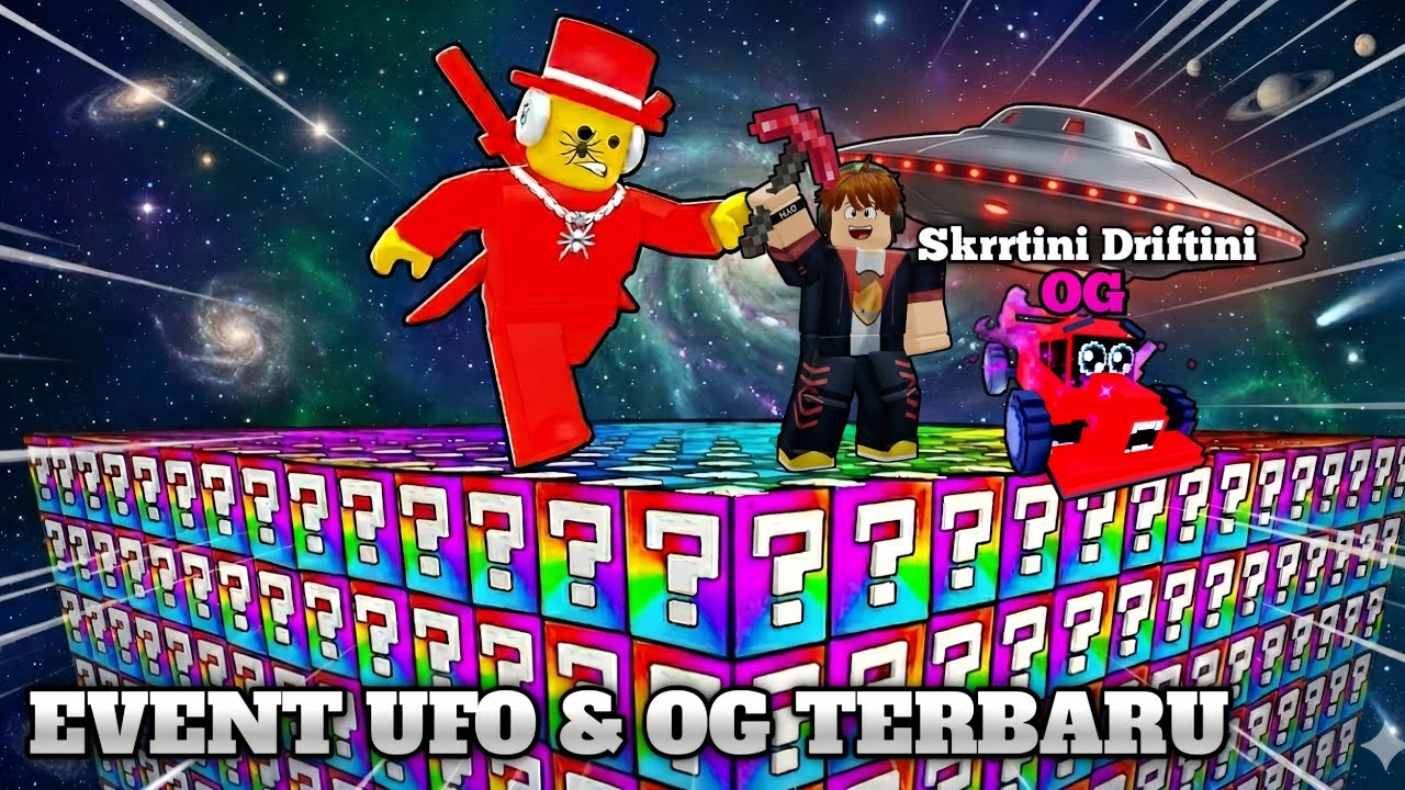 OP BANGET!! Aku BERHASIL DAPAT OG BARU SKRRTINI DRIFTINI Dan ADA UFO RUSAK!? - Break A Lucky Block