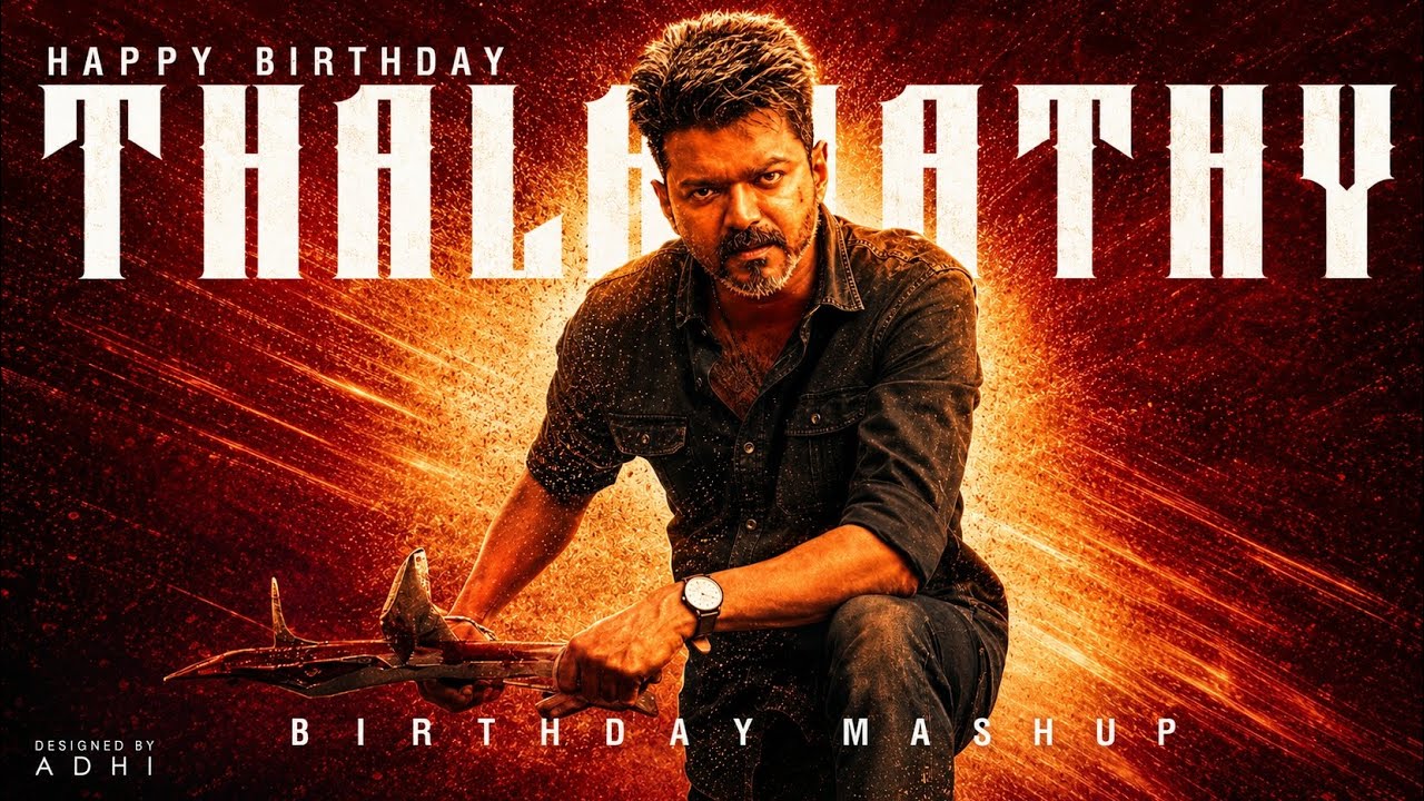 CM THALAPATHY VIJAY SPECIAL BIRTHDAY MASHUP 2026 | ADHI EDITS #thalapathy #thalapathybirthdaystatus 