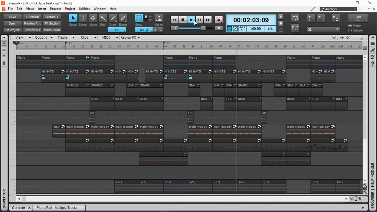 UK drill in CAKEWALK by BANDLAB