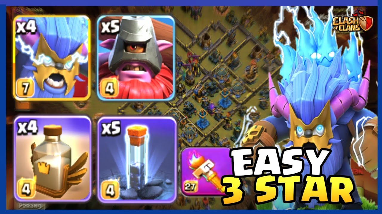 NEW ATTACK ❗ SUPER YETI THROWER + REVIVE + TORCH 🔥 Easy TH18 Attack Syrategy