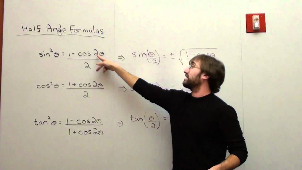 Free Math Lessons Half Angle Formulas
