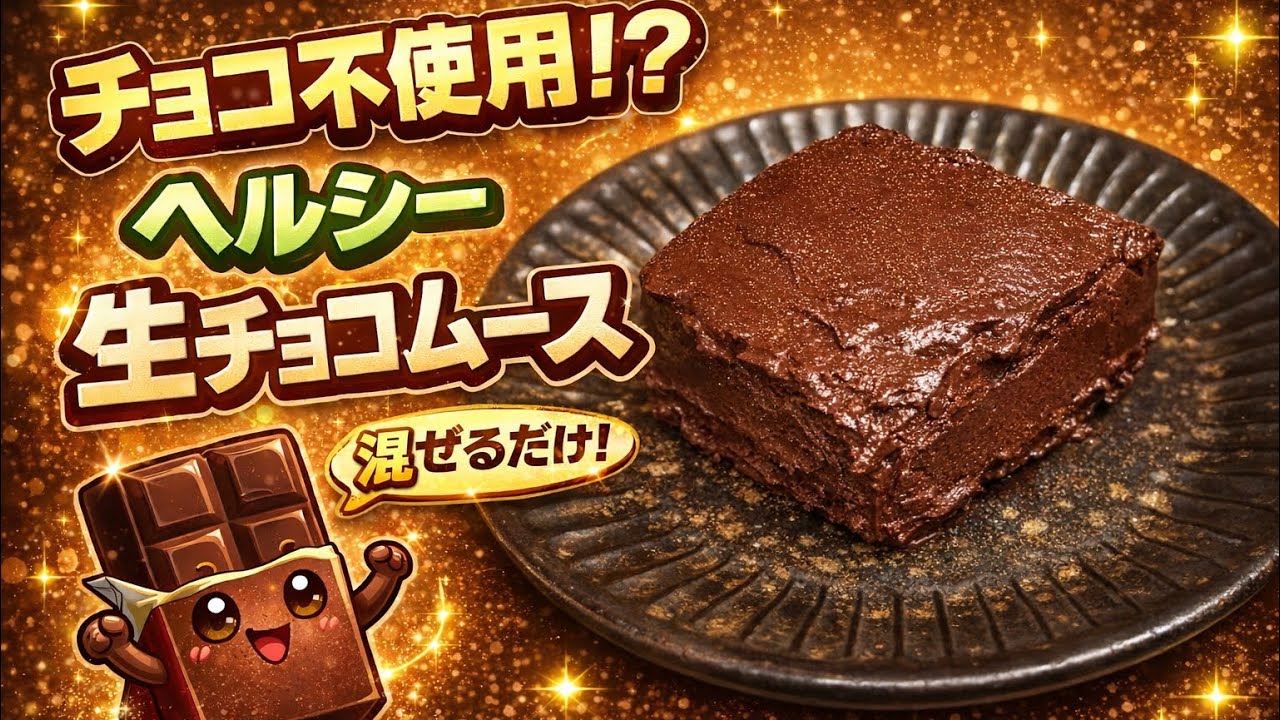 ベースは豆腐！なのに豆腐感一切なし？！生チョコムース